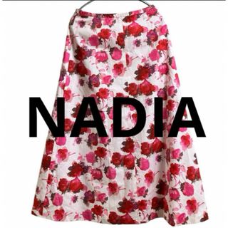 NADIA - NADIA  スカート　ロング　フレア　新品未使用　花柄　総柄　上品　春　