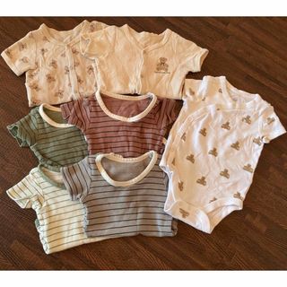 ベビーギャップ(babyGAP)のロンパース　肌着7枚セット【3〜6ヶ月　70〜80センチ】(ロンパース)