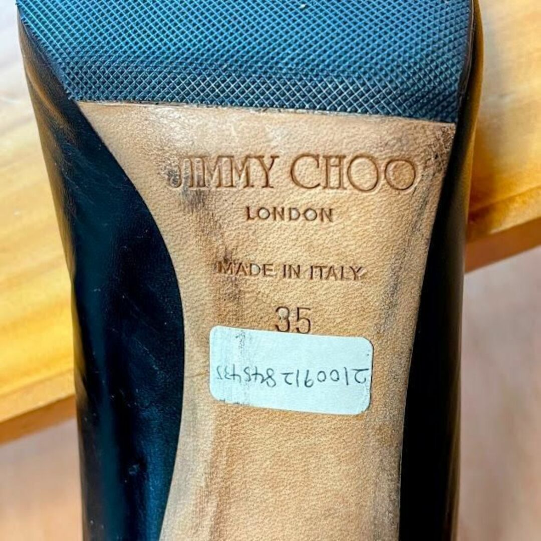 JIMMY CHOO(ジミーチュウ)のジミーチュウ　jimmy choo パンプス　黒 レディースの靴/シューズ(ハイヒール/パンプス)の商品写真