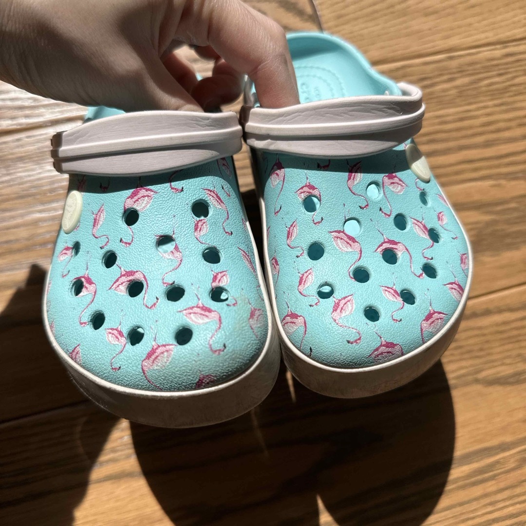 crocs(クロックス)のクロックス　キッズc10 キッズ/ベビー/マタニティのキッズ靴/シューズ(15cm~)(サンダル)の商品写真