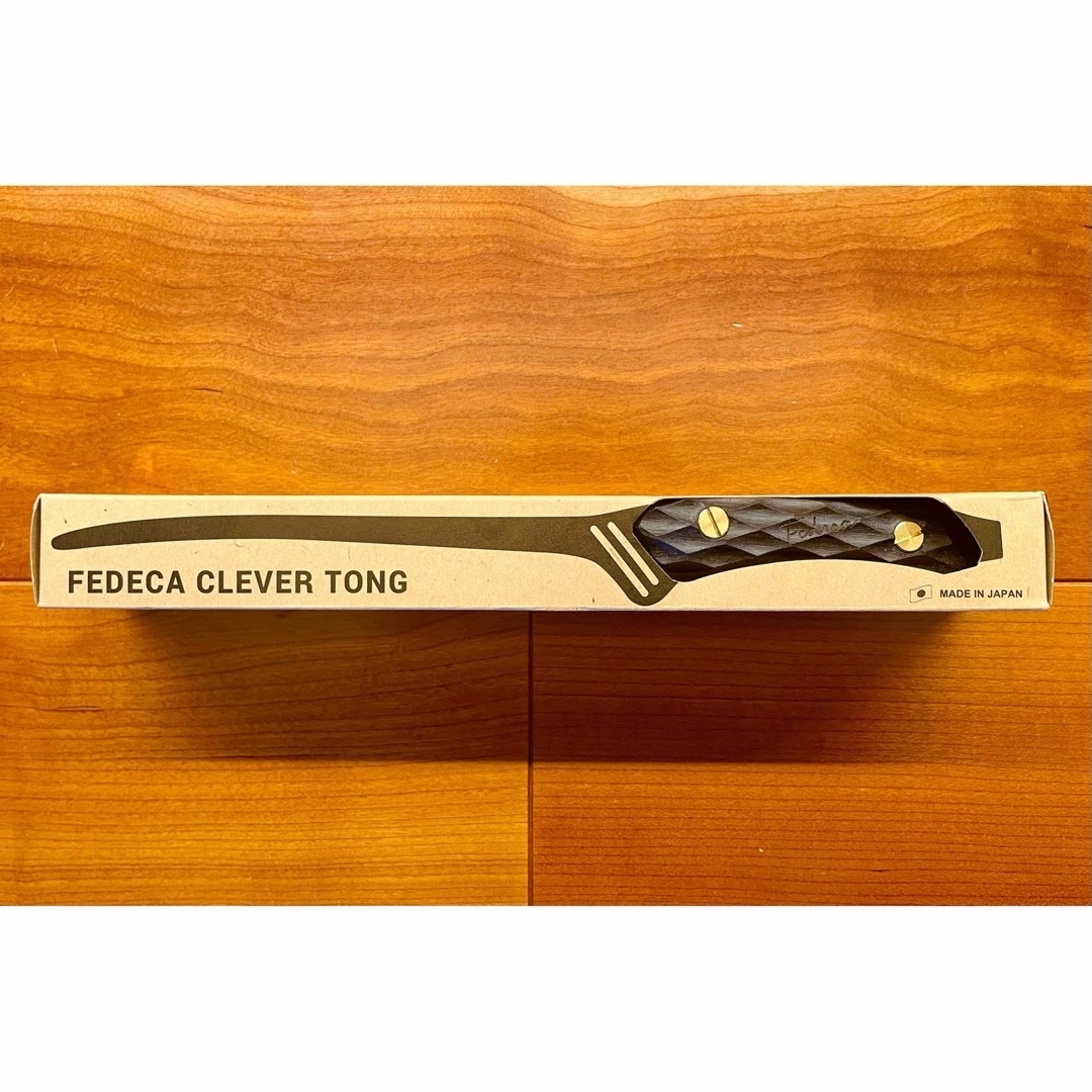 Snow Peak(スノーピーク)の【新品】 FEDECA フェデカ CLEVER TONG トング 名栗 ブラック スポーツ/アウトドアのアウトドア(調理器具)の商品写真