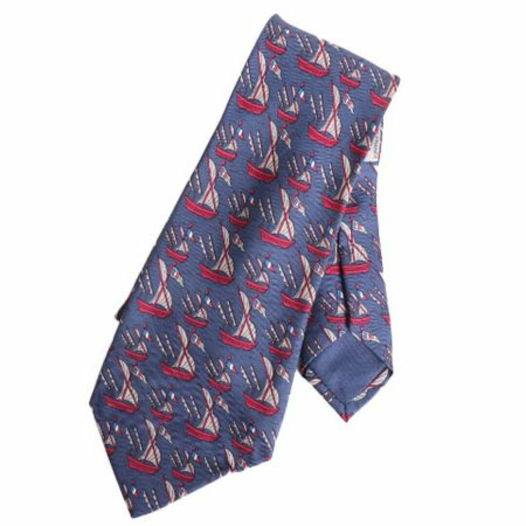 高級 フランス製 100% シルク エルメス ネクタイ / 古着 HERMES 高級 フランス製 100% シルク エルメス ネクタイ / 古着 HERMES