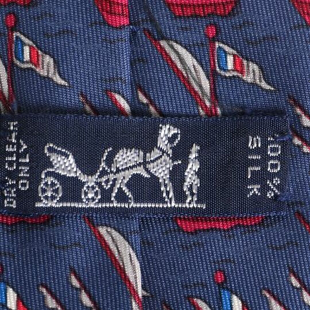 高級 フランス製 100% シルク エルメス ネクタイ / 古着 HERMES 高級 フランス製 100% シルク エルメス ネクタイ / 古着 HERMES