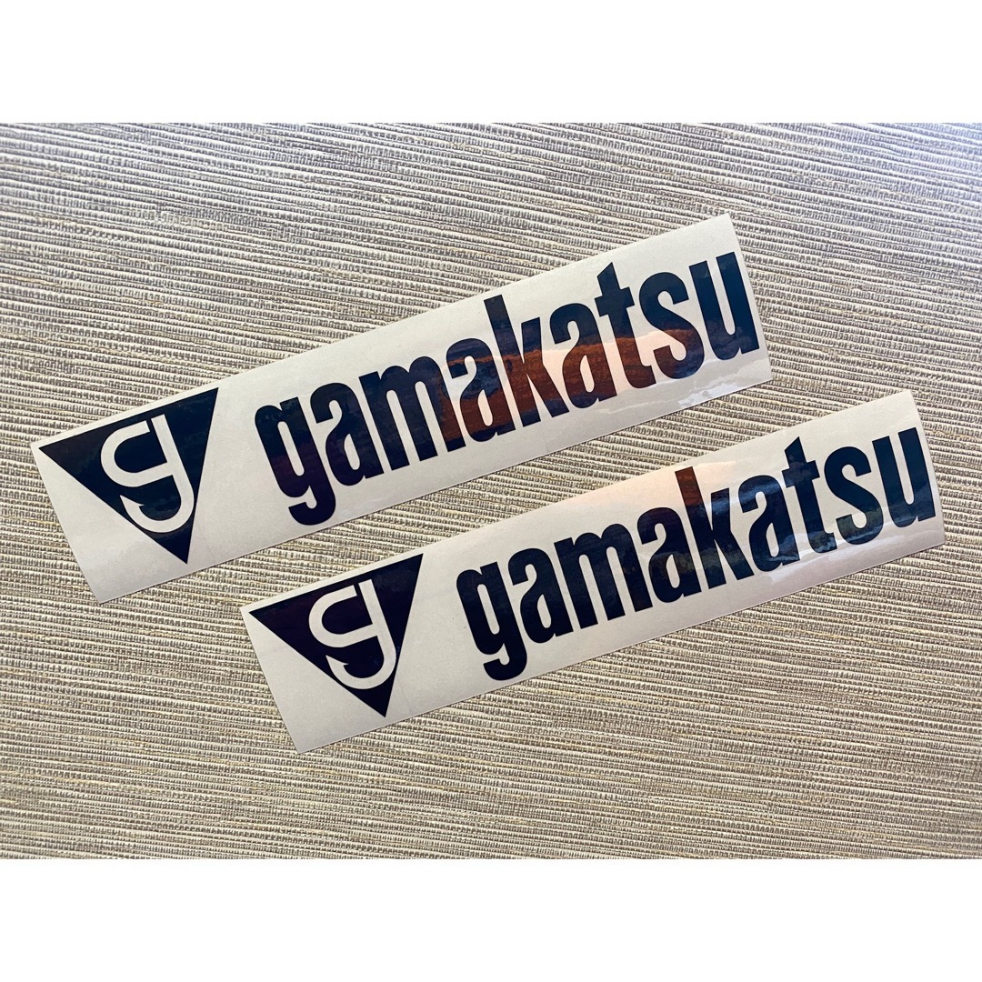 がまかつ(ガマカツ)のがまかつ gamakatsu カッティングステッカー 横幅20㎝2枚セット　g2 スポーツ/アウトドアのフィッシング(その他)の商品写真