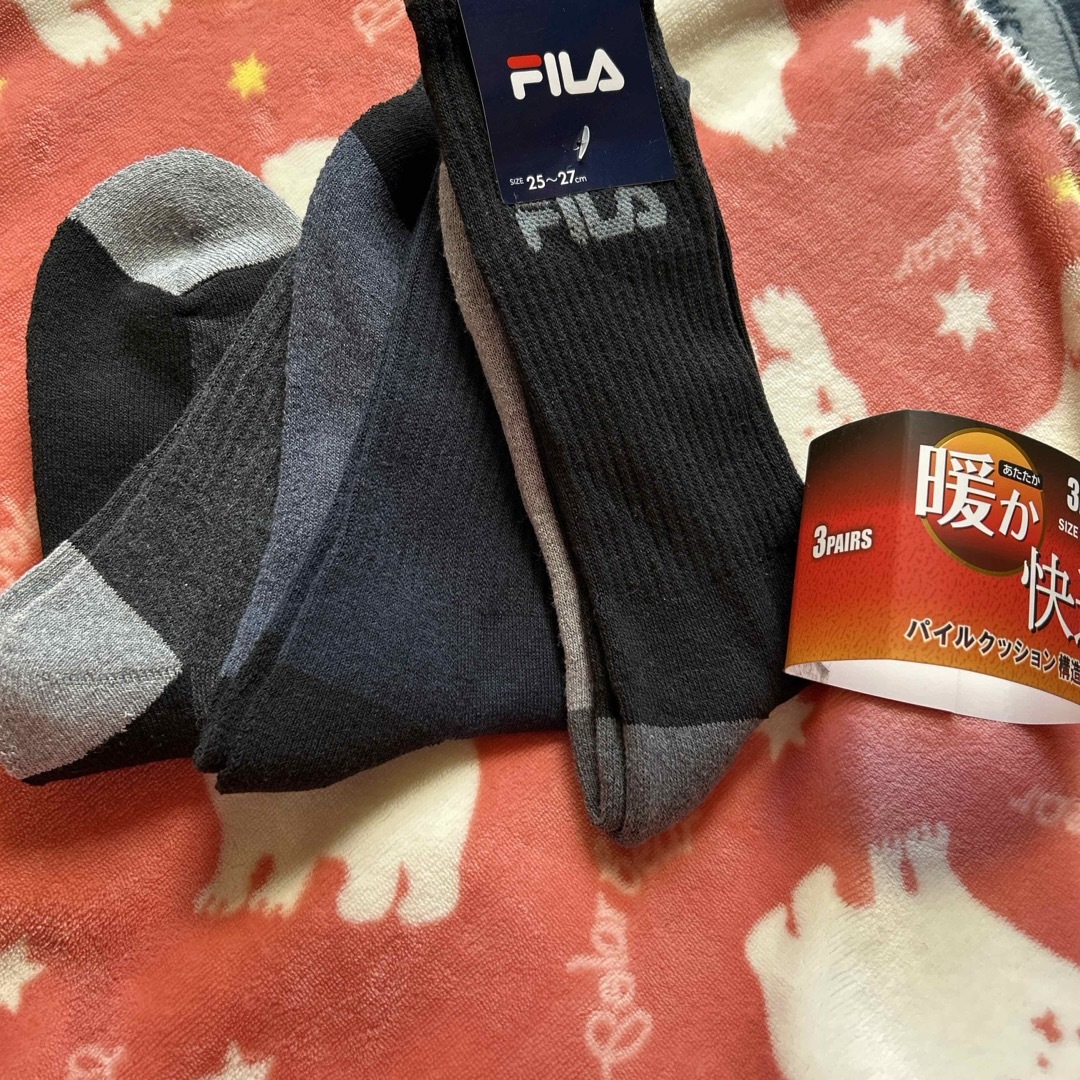 FILA(フィラ)のメンズ靴下　FILA フィラ　３足 メンズのレッグウェア(ソックス)の商品写真