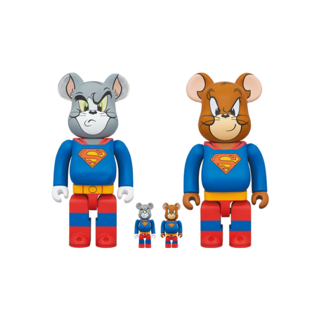 MEDICOM TOY(メディコムトイ)のBE@RBRICK TOM and JERRY as SUPERMAN エンタメ/ホビーのフィギュア(その他)の商品写真