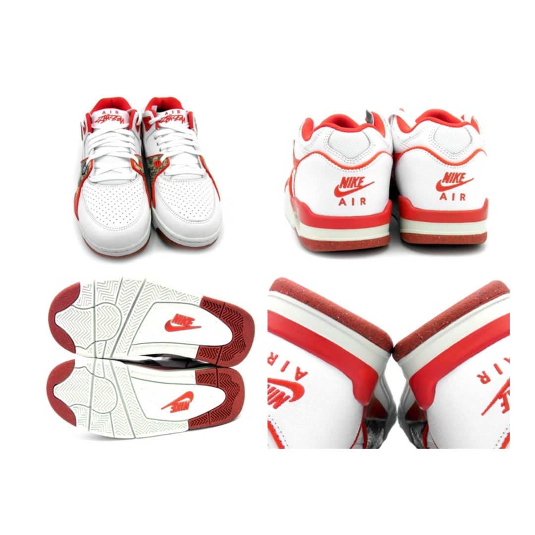 NIKE(ナイキ)のナイキ NIKE × ステューシー STUSSY ■ 【 AIR FLIGHT 89 LOW White Habanero Red FD6475 101 】 エア フライト 89 ローカット スニーカー　f21231 メンズの靴/シューズ(スニーカー)の商品写真