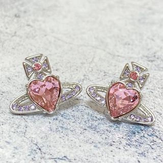 ヴィヴィアンウエストウッド(Vivienne Westwood)のヴィヴィアン　ARIELLAピアス　シルバー×ピンク(ピアス)