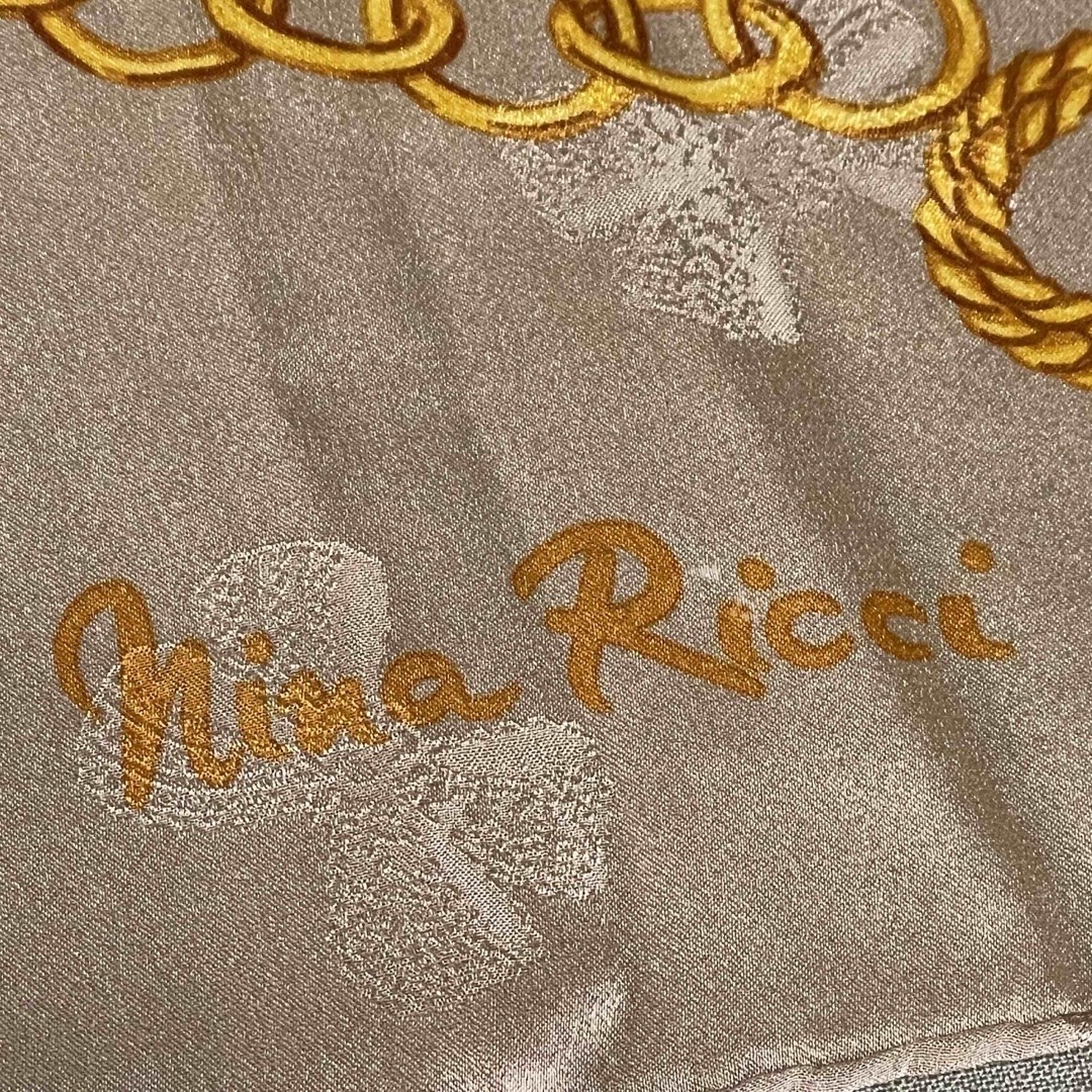 NINA RICCI(ニナリッチ)のnina ricci☆シルク大判スカーフ レディースのファッション小物(バンダナ/スカーフ)の商品写真