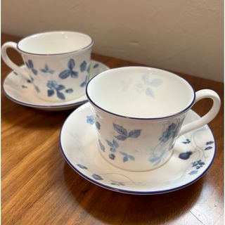 ウェッジウッド(WEDGWOOD)のウェッジウッド　ストロベリー　ブルーティーカップ&ソーサー(食器)