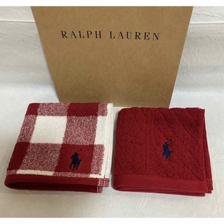 ラルフローレン(Ralph Lauren)のラルフローレン　タオルハンカチ　⭐️c(ハンカチ)