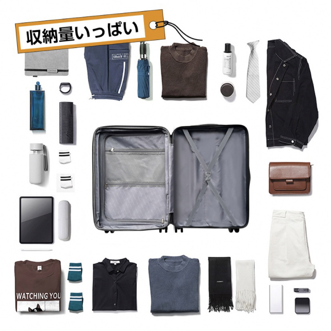 スーツケース キャリーケース 未使用品 シルバー 機内持ち込み レディースのバッグ(スーツケース/キャリーバッグ)の商品写真
