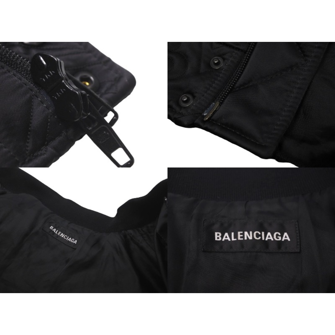 Balenciaga(バレンシアガ)のBALENCIAGA バレンシアガ キルティングジャケット ブルゾン 606756 コットン ポリエステル キュプラ ナイロン 46 美品 中古 61360 レディースのジャケット/アウター(その他)の商品写真