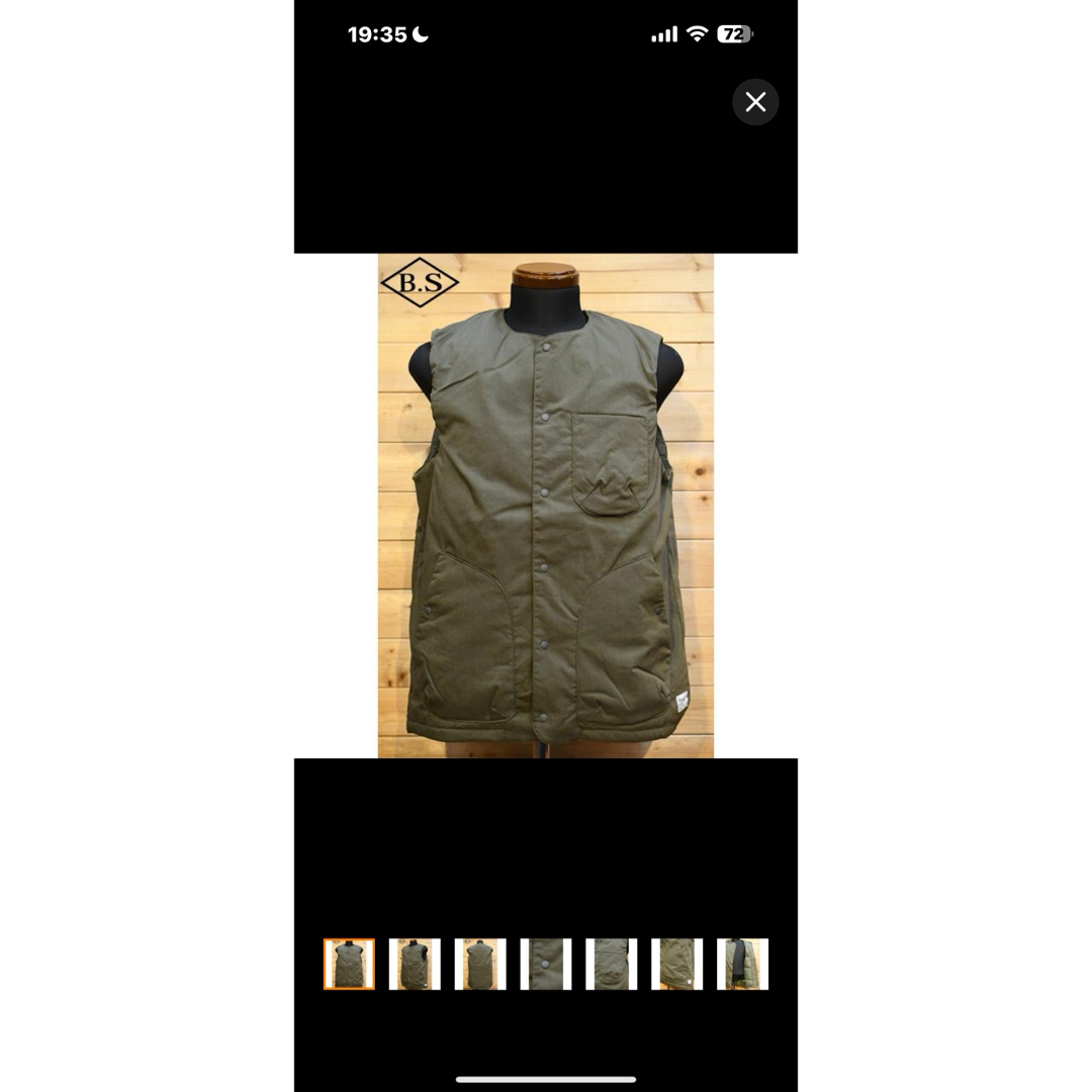 NANGA(ナンガ)のナンガTAKIBI RIPSTOP INNER DOWN VEST(MEN) メンズのジャケット/アウター(ダウンジャケット)の商品写真