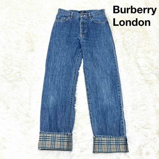 バーバリー(BURBERRY)の美品 Burberry London デニムパンツ Gパン ノバチェック(デニム/ジーンズ)