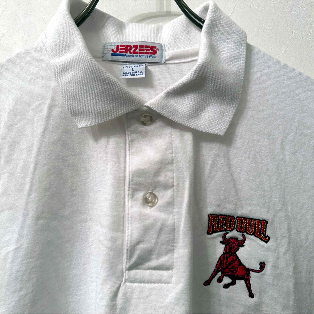 JERZEES(ジャージーズ)のJERZEES ジャージーズ ポロシャツ 刺繍 ホワイト L  メンズのトップス(ポロシャツ)の商品写真