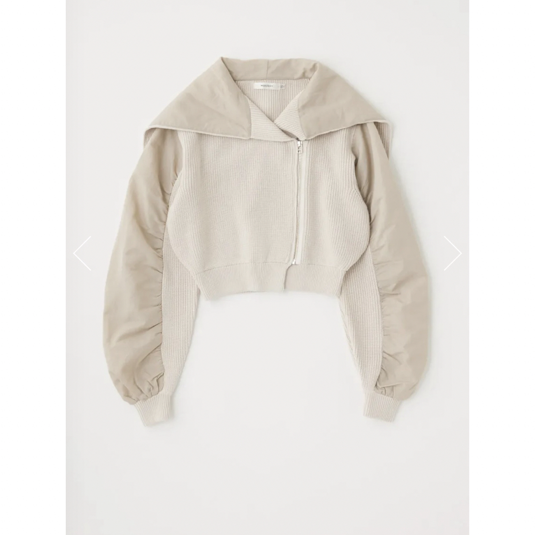 moussy(マウジー)のFLIGHT KNIT JACKET トップス メンズのジャケット/アウター(ミリタリージャケット)の商品写真