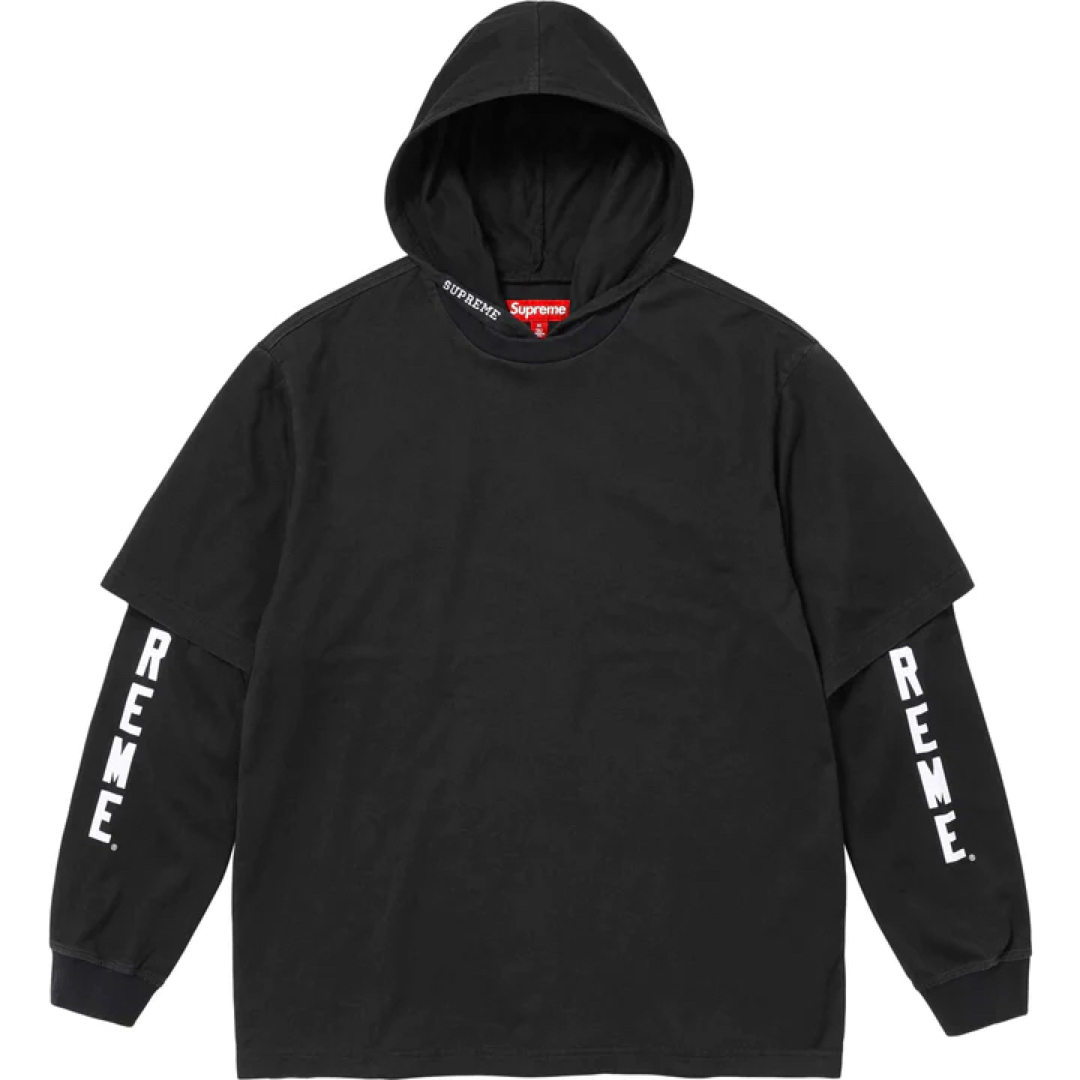 Supreme(シュプリーム)の【Mサイズ】Layered Hooded L/S Top メンズのトップス(Tシャツ/カットソー(七分/長袖))の商品写真