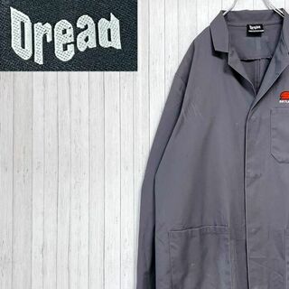 Dread　ワークジャケット　企業モノ　刺繍　ロング　グレー　ヴィンテージ　M(その他)