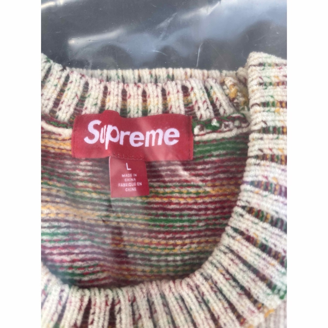 Supreme(シュプリーム)のSupreme Contrast Arc Sweater White large メンズのトップス(ニット/セーター)の商品写真