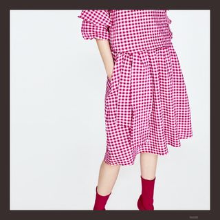 ザラ(ZARA)のセール！　ZARA/ザラ　●ギンガムチェックスカート(ロングスカート)