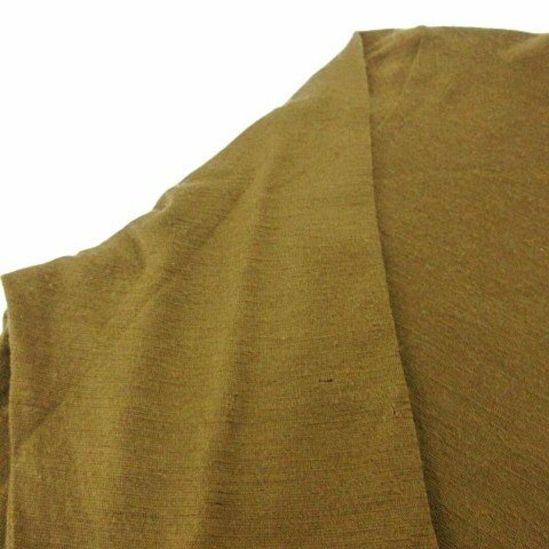 mina perhonen(ミナペルホネン)のミナペルホネン 22AW hattara ハイネック カットソー 長袖 薄手 茶 レディースのトップス(カットソー(長袖/七分))の商品写真