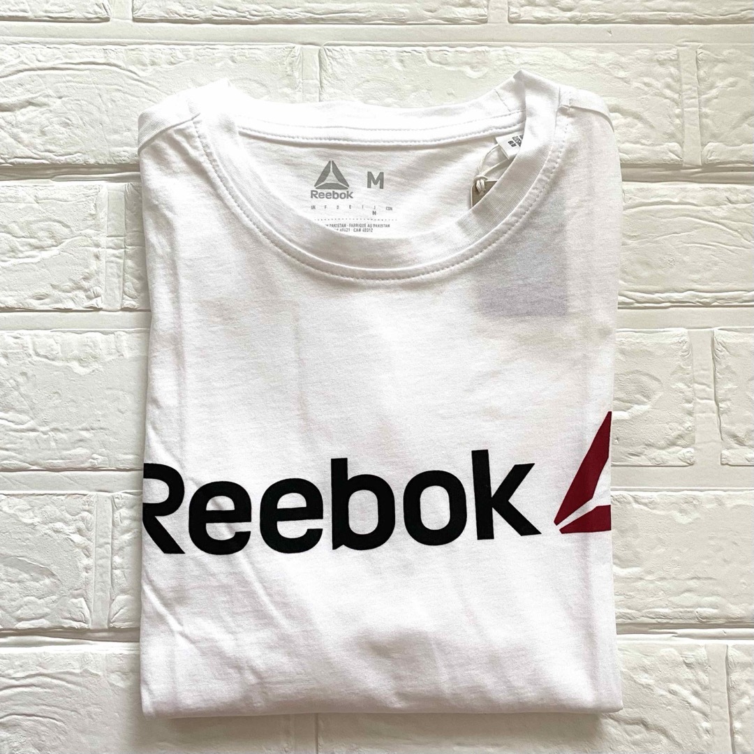 Reebok(リーボック)のReebok リーボック 半袖Tシャツ ホワイト Mサイズ 新品 タグ付き メンズのトップス(Tシャツ/カットソー(半袖/袖なし))の商品写真