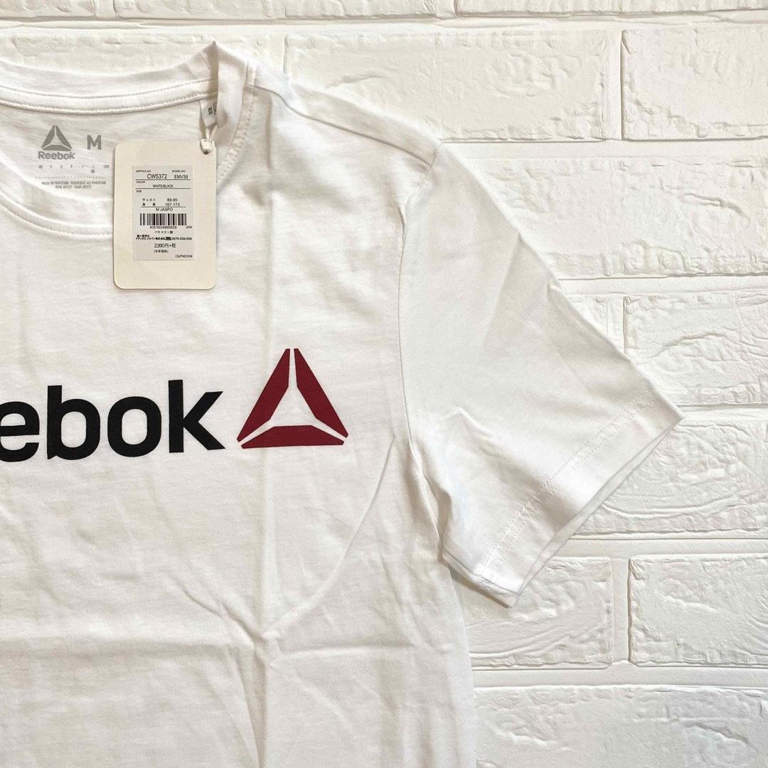 Reebok(リーボック)のReebok リーボック 半袖Tシャツ ホワイト Mサイズ 新品 タグ付き メンズのトップス(Tシャツ/カットソー(半袖/袖なし))の商品写真