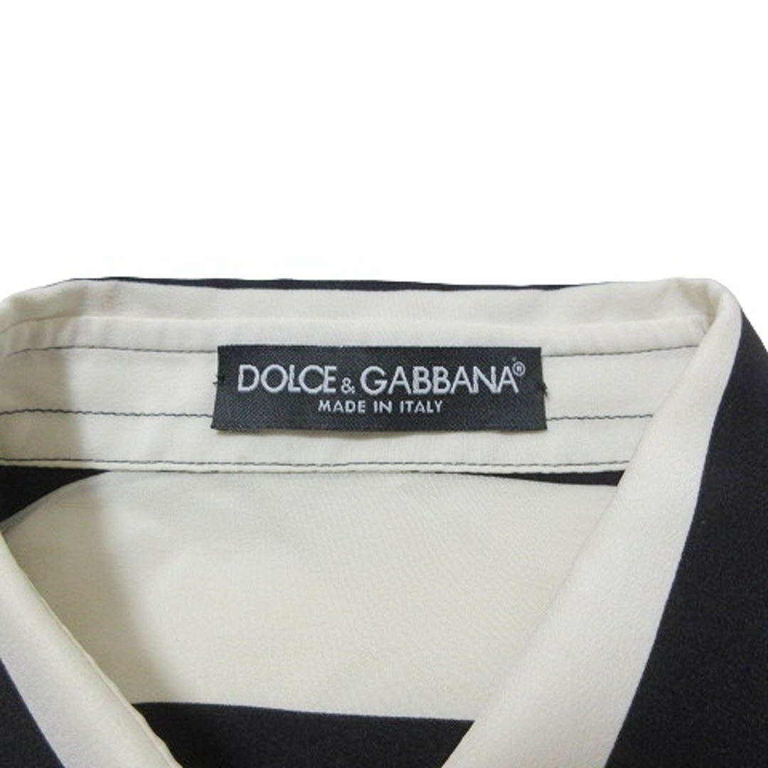 DOLCE&GABBANA(ドルチェアンドガッバーナ)のドルチェ&ガッバーナ ドルガバ ストライプ シルク シャツ ブラウス ☆AA★ レディースのトップス(シャツ/ブラウス(長袖/七分))の商品写真