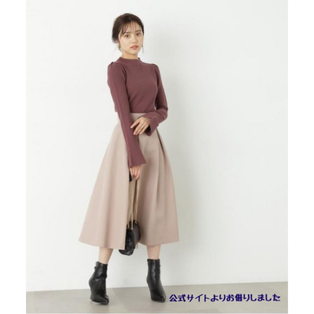 PROPORTION BODY DRESSING(プロポーションボディドレッシング)の【新品】プロポーションボディドレッシング　タックフレアスカート レディースのスカート(ロングスカート)の商品写真