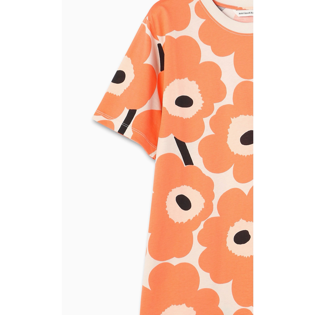 marimekko(マリメッコ)のマリメッコキオスキ Marimekko Kioski Tシャツ オレンジ 半袖 レディースのトップス(Tシャツ(半袖/袖なし))の商品写真