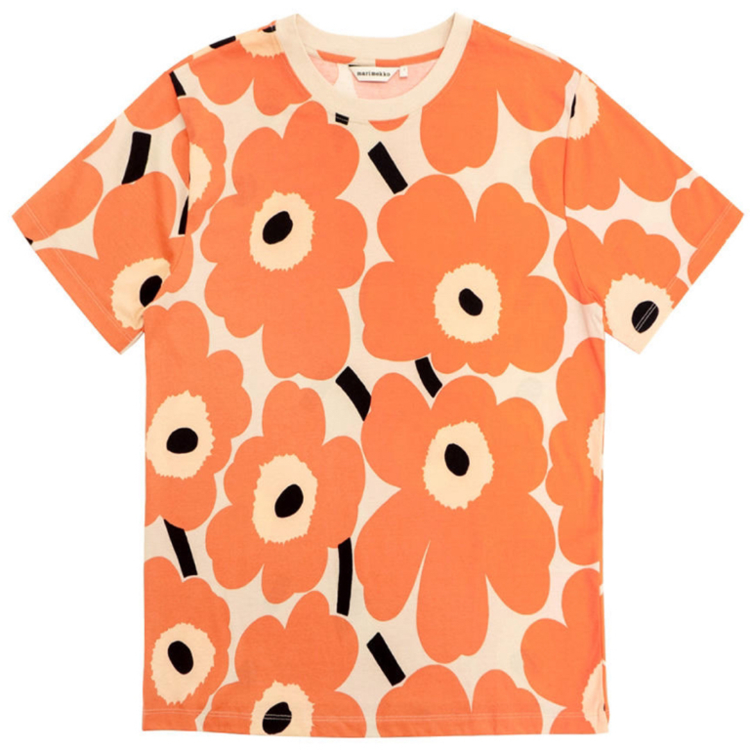 marimekko(マリメッコ)のマリメッコキオスキ Marimekko Kioski Tシャツ オレンジ 半袖 レディースのトップス(Tシャツ(半袖/袖なし))の商品写真