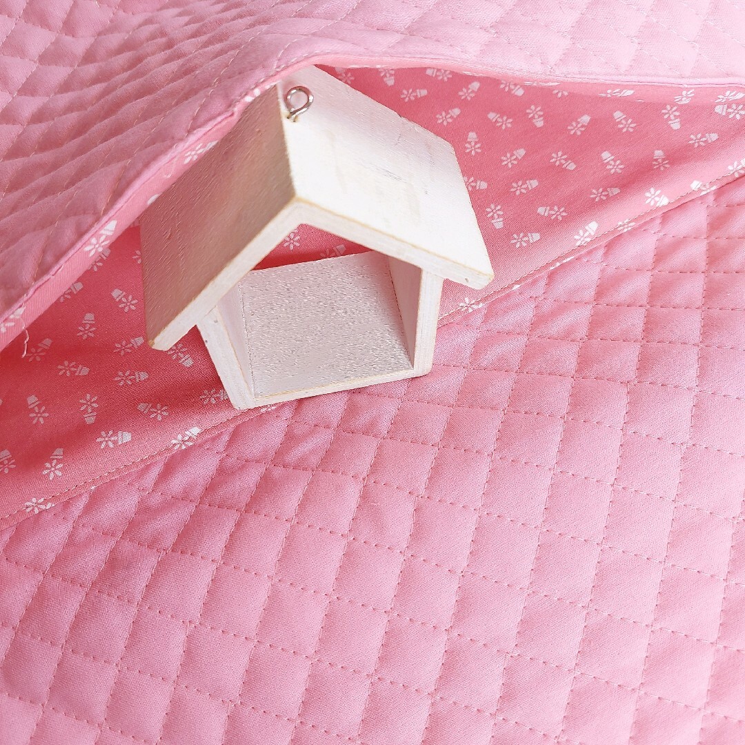 図書袋 ピンクユニコーン ストライプ ハンドメイドのキッズ/ベビー(バッグ/レッスンバッグ)の商品写真