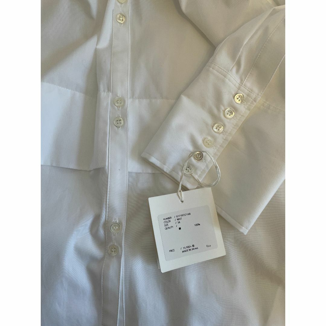 MADISONBLUE - 【未使用タグ】RITO コットンドレスシャツ 白 36 MADISONBLUE - 【未使用タグ】RITO コットンドレスシャツ 白 36
