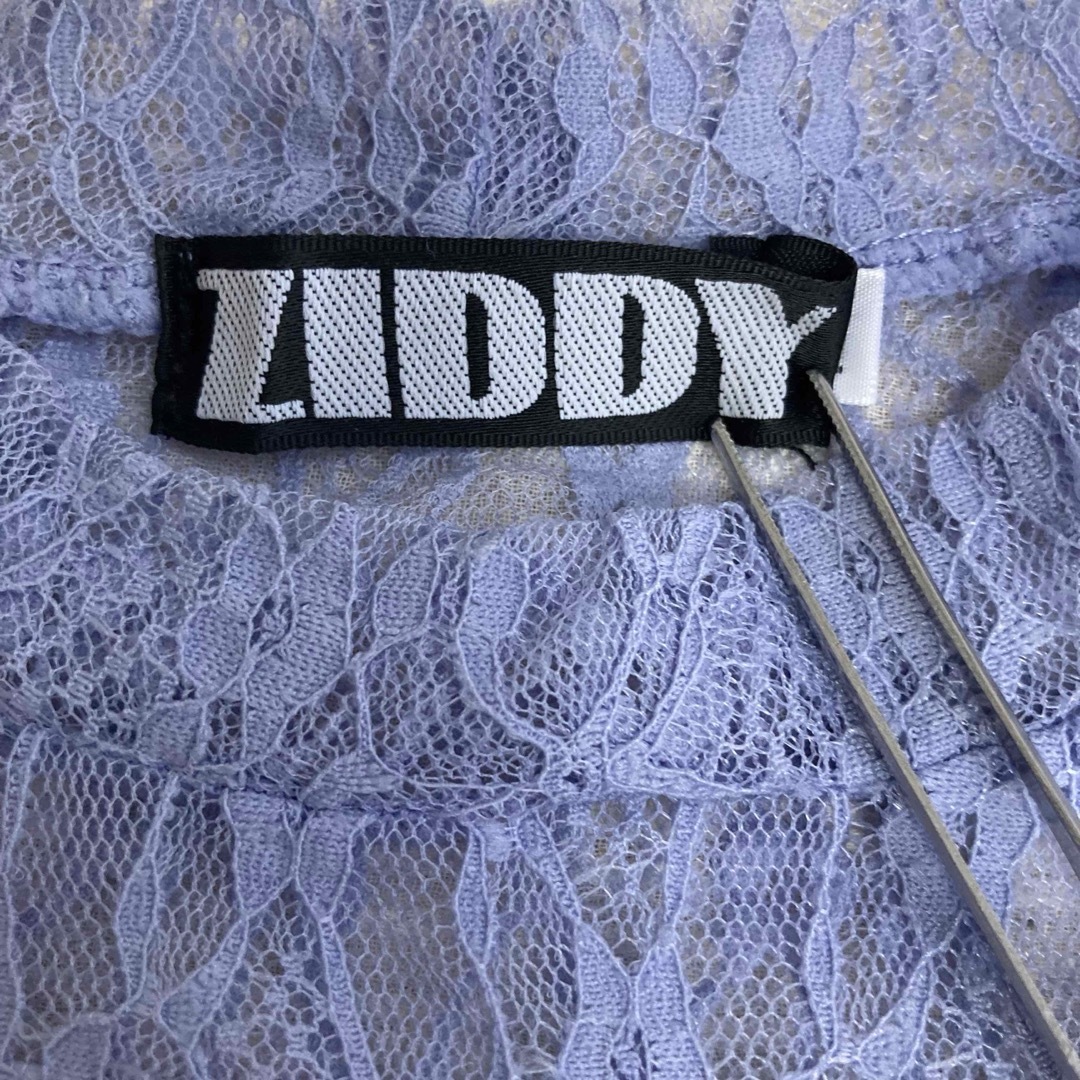 ZIDDY(ジディー)のジディ　レース　カットソー　袖シースルー　パープル　１４０センチ キッズ/ベビー/マタニティのキッズ服男の子用(90cm~)(ブラウス)の商品写真