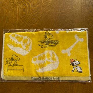 スヌーピー(SNOOPY)のSNOOPY  スヌーピー　ウォッシュタオル【恐竜科学博】(キャラクターグッズ)