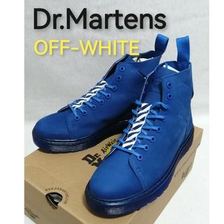 ドクターマーチン(Dr.Martens)の★新品・メンズ★デッドストック★ダブルネーム　オフホワイト　ドクターマーチン　青(ブーツ)