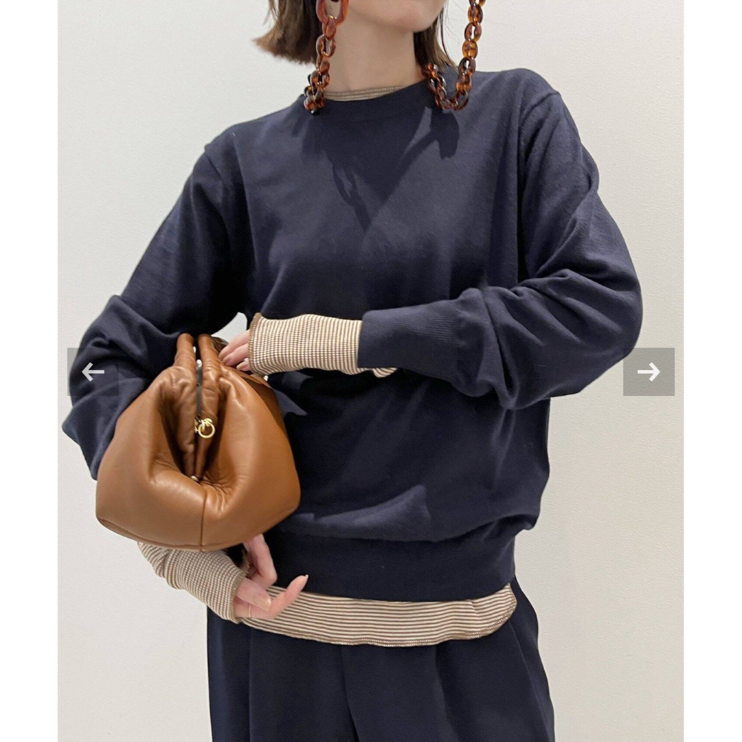 L'Appartement DEUXIEME CLASSE(アパルトモンドゥーズィエムクラス)のL'Appartement Border Rib Longsleeve T-sh レディースのトップス(カットソー(長袖/七分))の商品写真