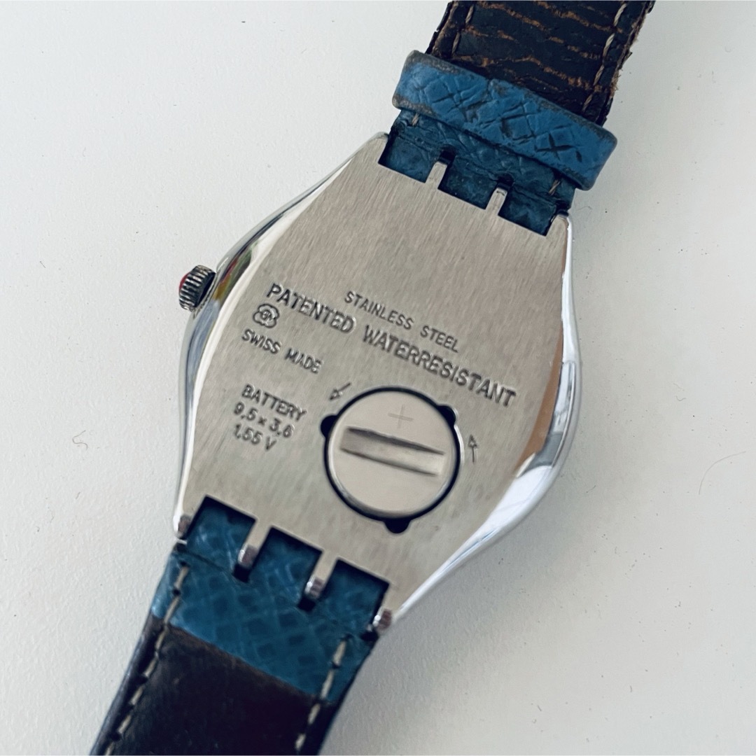 swatch(スウォッチ)のジャンク品　SWATCH PATENTED クォーツ腕時計　レトロ メンズの時計(腕時計(アナログ))の商品写真