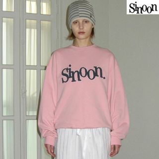 SINOON シヌーン BOUCLE LOGO SWEATSHIRT PINK(トレーナー/スウェット)