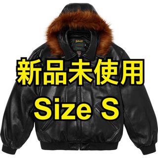 シュプリーム(Supreme)のSupreme Schott Hooded Leather Bomber S(レザージャケット)