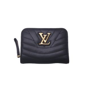 ルイヴィトン(LOUIS VUITTON)のLOUIS VUITTON ルイヴィトン ニューウェーブ ジプトコンパクト ウォレット キルティング ブラック M63789 美品 中古 61298(財布)