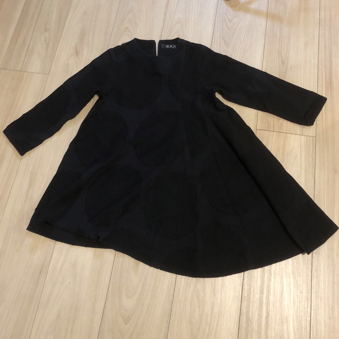 melt.(メルト)のmelt ワンピース　キッズ  120cm 黒 キッズ/ベビー/マタニティのキッズ服女の子用(90cm~)(ワンピース)の商品写真