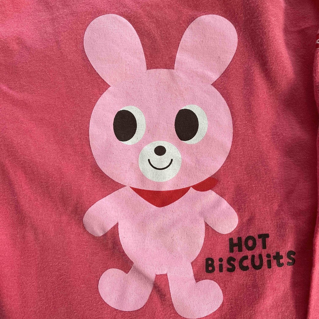 HOT BISCUITS(ホットビスケッツ)のホットビスケッツ　ロンT  ピンク　うさぎ キッズ/ベビー/マタニティのキッズ服女の子用(90cm~)(Tシャツ/カットソー)の商品写真