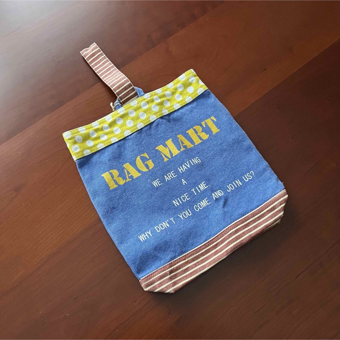 RAG MART(ラグマート)の⭐️未使用品　ラグマート　バック　上履き入れ キッズ/ベビー/マタニティのこども用バッグ(シューズバッグ)の商品写真