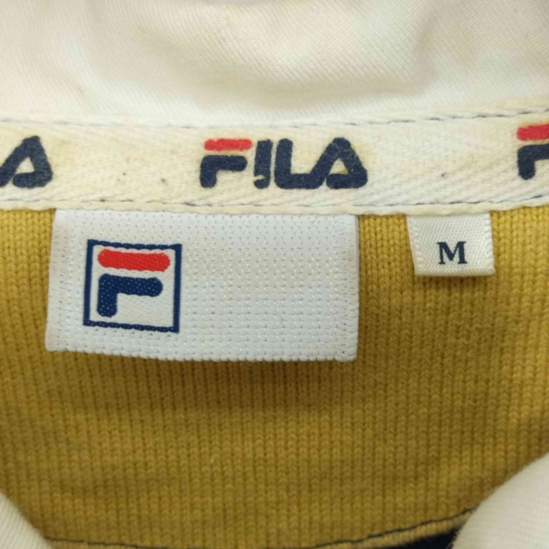 FILA(フィラ)のFILA(フィラ) ロゴ刺繍 ボーダーラガーシャツ バイカラー メンズ トップス メンズのトップス(その他)の商品写真