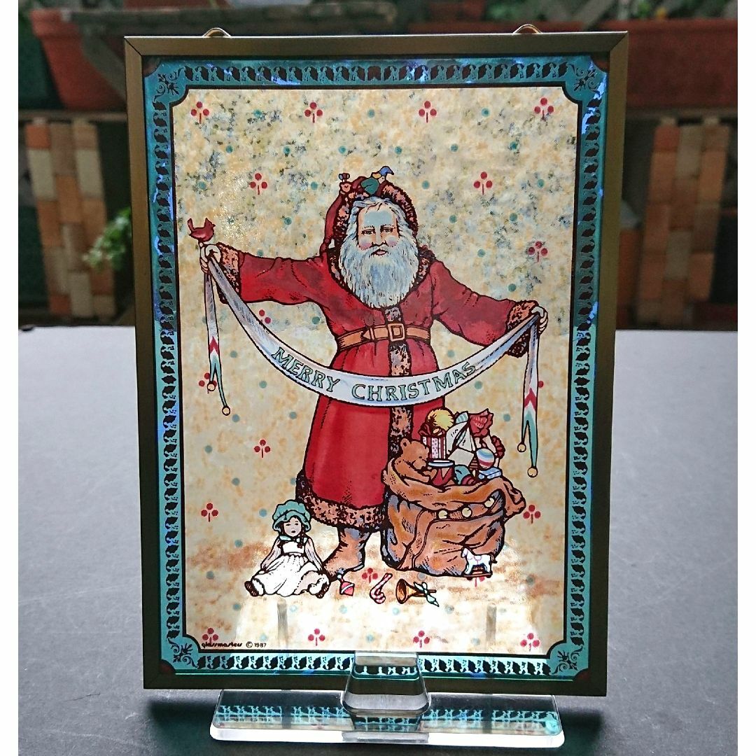 クリスマス ステンドグラス Father Christmasグラスマスターズ社