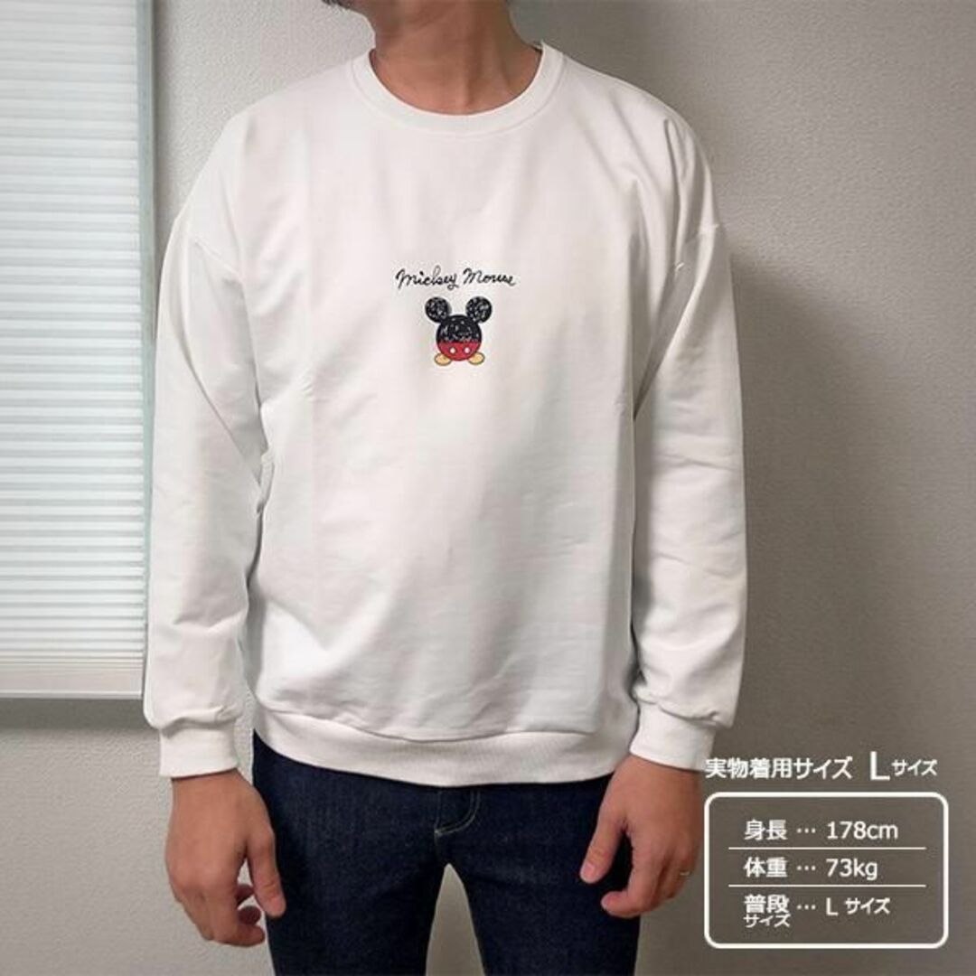 70cm｜ホワイト〔ミッキー長袖カバーオール〕ディズニーTシャツ 子供ロンパース キッズ/ベビー/マタニティのベビー服(~85cm)(カバーオール)の商品写真