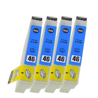 エプソン(EPSON)の4個セット　エプソン　IC46 インクカートリッジ(オフィス用品一般)