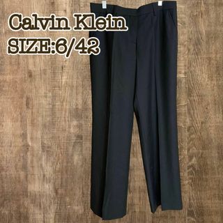 カルバンクライン(Calvin Klein)のCalvin Klein カルバンクライン　スラックスパンツ　ブラック　6/42(その他)